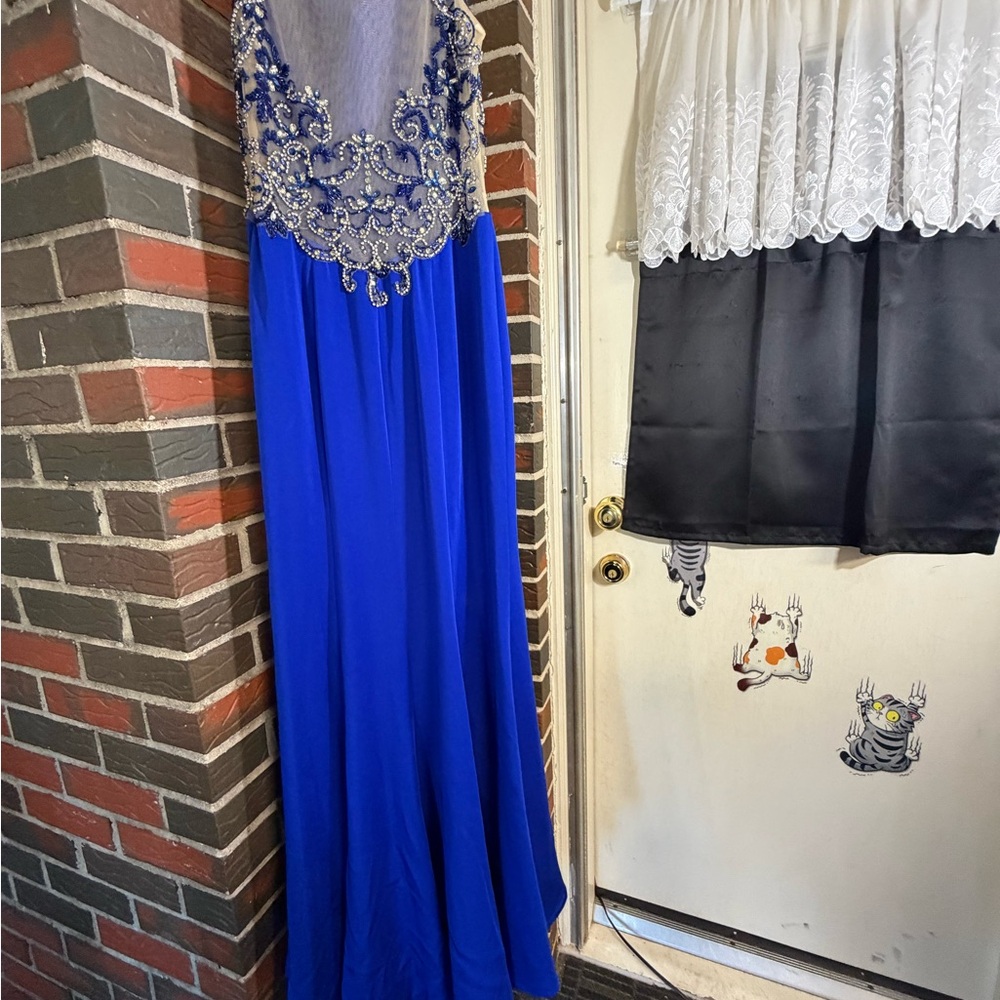 Elegant Royal Blue Prom Dress - Picture 7 of 8